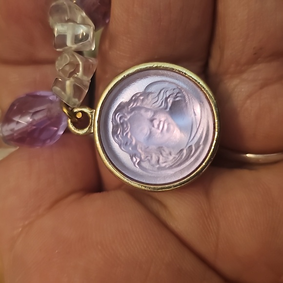 Kirk's Folly Crystal Cherub Medallion Bracelet - Picture 4 of 6